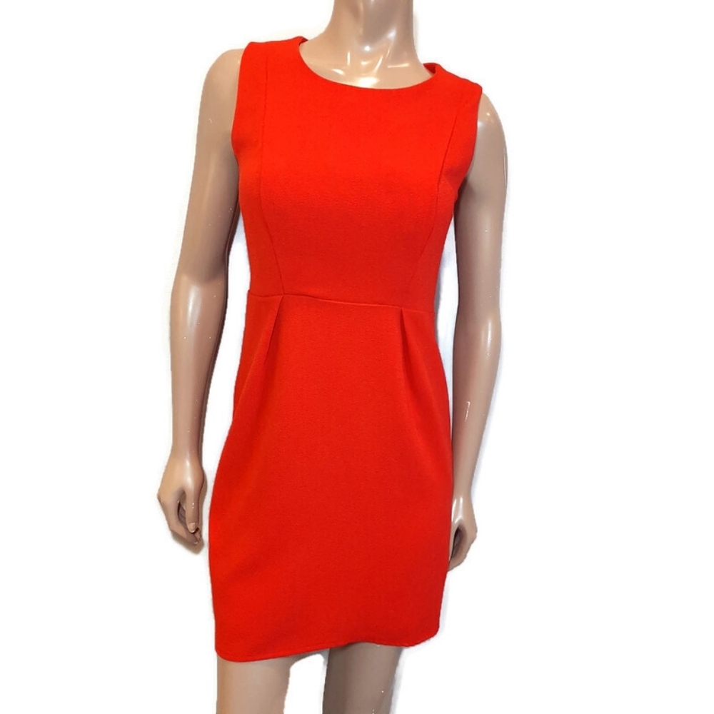 3/$20 Forever 21 Sleeveless Crepe Mini Sheath Dress Pleated Princess Seam